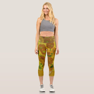 Leggings Capri Vincent Van Gogh 15 Tournesols Peinture