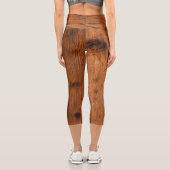 Leggings Capri Vintage bois brun roux brûlé (Verso)