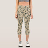 Leggings Capri Vintage Motif tropical (Recto)