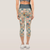 Leggings Capri Vintage, patchwork, paré (Verso)