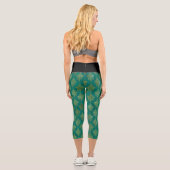 Leggings Capri Vintage Vert Gold Damas (Verso)