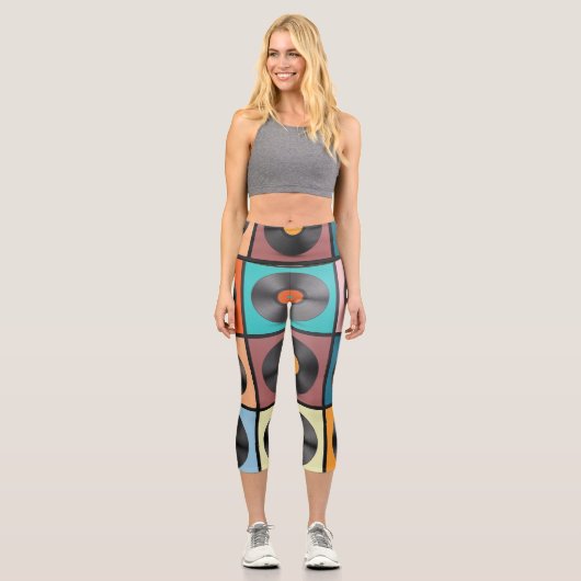 Leggings Capri Vinyl records : retro LP set. (Recto)