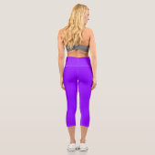 Leggings Capri violet électrique couleur (Verso)