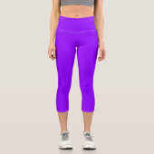 Leggings Capri violet électrique couleur (Recto)