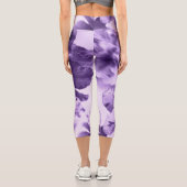 Leggings Capri Violettes monochromes (Verso)