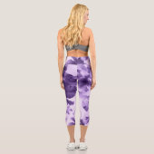 Leggings Capri Violettes monochromes (Verso)