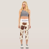 Leggings Capri Visage drôle d'ours (Recto)