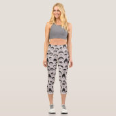 Leggings Capri Visages amusants (Recto)