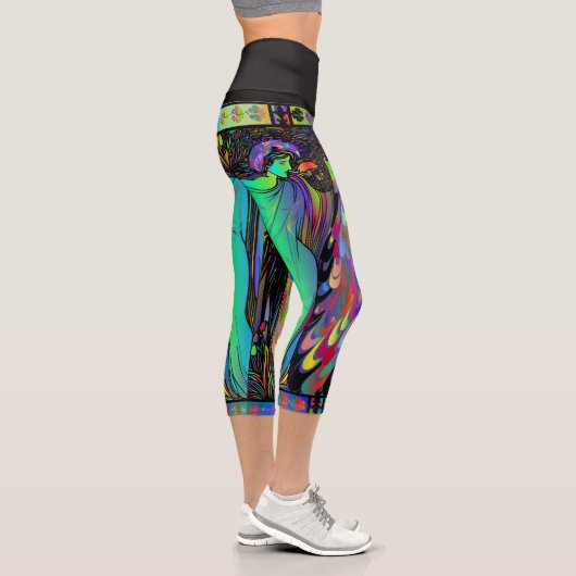 Leggings Capri Vitraux Classiques (Droite)