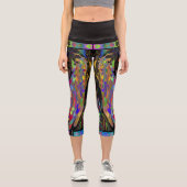 Leggings Capri Vitraux Classiques (Recto)