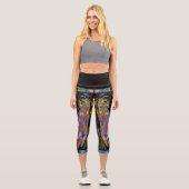 Leggings Capri Vitraux Classiques (Recto)