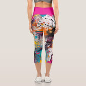 Leggings Capri Vivid Chaos Splash Graffiti (Verso)
