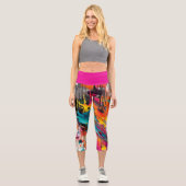 Leggings Capri Vivid Chaos Splash Graffiti (Recto)