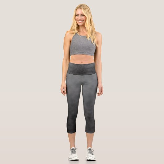 Leggings Capri Voile de Charbon (Recto)