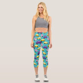 Leggings Capri Voitures de caricature (Recto)