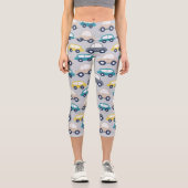 Leggings Capri Voitures de caricature pour enfants (Recto)