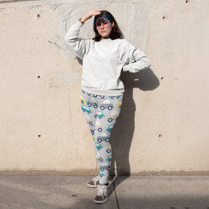Leggings Capri Voitures de caricature pour enfants
