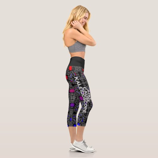 Leggings Capri Volume treize kaléidoscope art cinq (Droite)