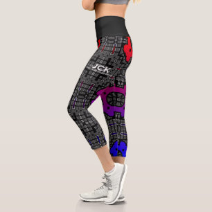 Leggings Capri Volume treize kaléidoscope art deux
