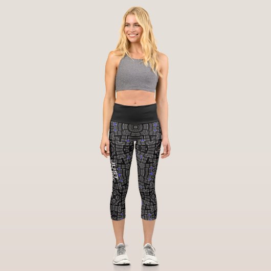Leggings Capri Volume treize kaléidoscope art dix (Recto)