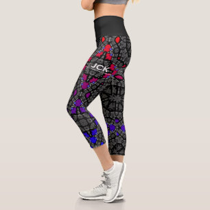 Leggings Capri Volume treize kaléidoscope art dix-sept