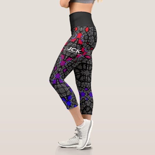 Leggings Capri Volume treize kaléidoscope art dix-sept (Gauche)