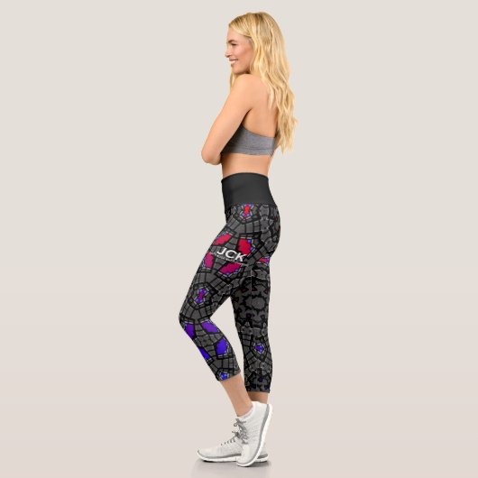 Leggings Capri Volume treize kaléidoscope art seize (Gauche)