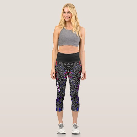 Leggings Capri Volume treize kaléidoscope art sept (Recto)