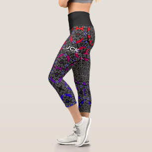 Leggings Capri Volume treize kaléidoscope art treize