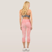Leggings Capri Votre nom sur le marbre (Verso)