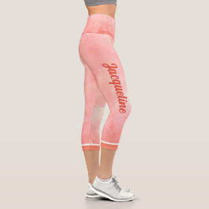 Leggings Capri Votre nom sur le marbre