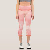 Leggings Capri Votre nom sur le marbre (Recto)