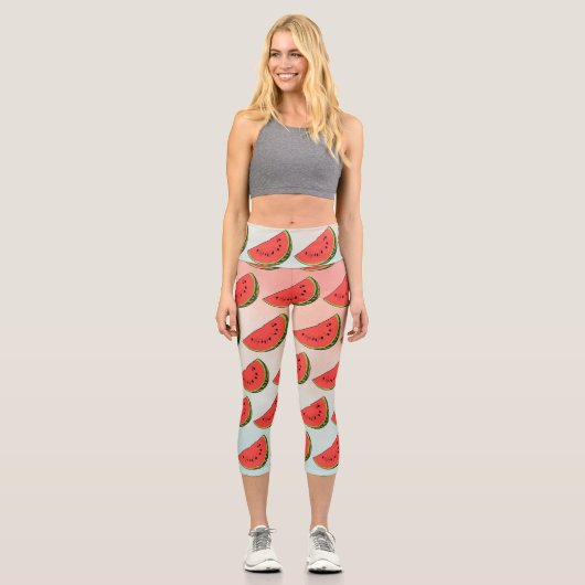 Leggings Capri Vous Êtes Dans Un Melon Watermelon Fruit (Recto)