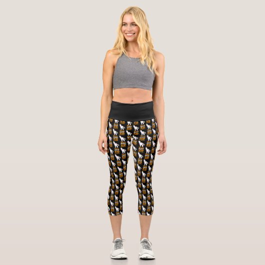 Leggings Capri Vous êtes si mignon chat frustré (Recto)