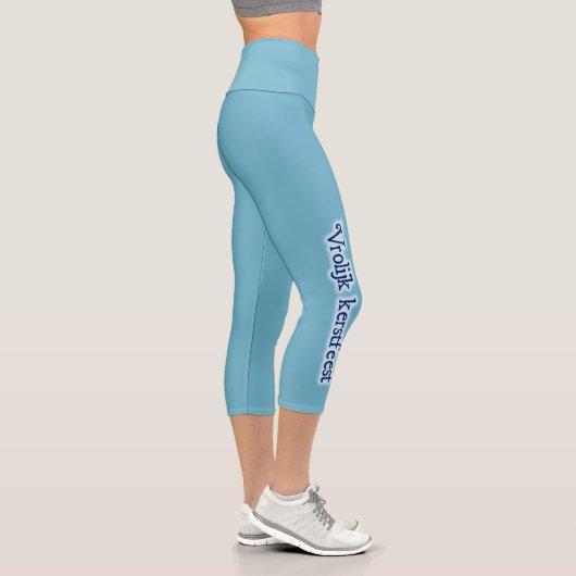 Leggings Capri Vrolijk kerstfeest Sur glace (Droite)
