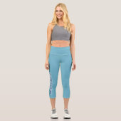 Leggings Capri Vrolijk kerstfeest Sur glace (Recto)