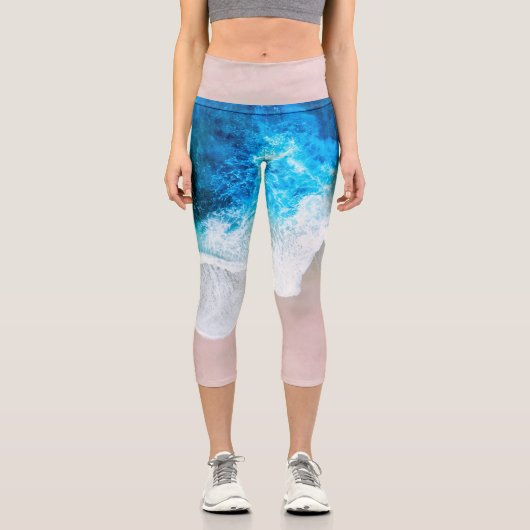 Leggings Capri Vue plage (Recto)