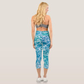 Leggings Capri Water bleu (Verso)