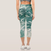 Leggings Capri Waves Blue Green (Verso)