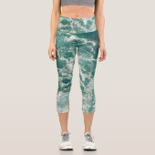 Leggings Capri Waves Blue Green (Recto)