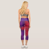 Leggings Capri Weaver Mandala rouge et violet (Verso)