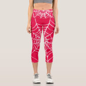 Leggings Capri Web rose (Recto)