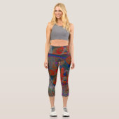 Leggings Capri Whimsical Halloween Dreams (Recto)