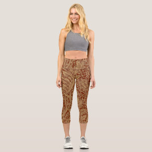 Leggings Capri William Morris Arcadia Floral Garden Fleur Classiq