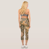 Leggings Capri William Morris Cherwell Motif de fond d'écran (Verso)