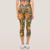 Leggings Capri William Morris Cray Fond d'écran Motif (Verso)