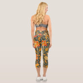 Leggings Capri William Morris Cray Fond d'écran Motif (Verso)