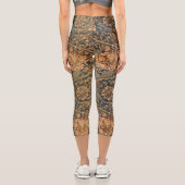Leggings Capri William Morris Honeysuckle Rich Wallpaper (Verso)