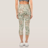 Leggings Capri William Morris Honeysuckle Vert Floral (Verso)