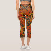Leggings Capri William Morris Inde Floral rouge (Verso)